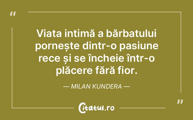 Citat Milan Kundera - citate motivationale