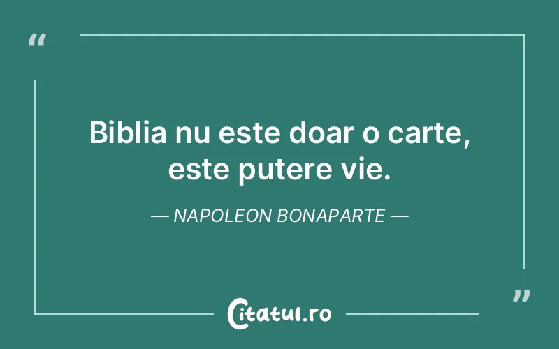 Citat Napoleon Bonaparte - citate motivationale