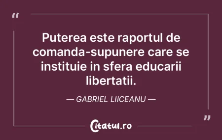 Puterea este raportul de comanda-supuner...