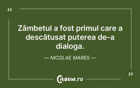 Zâmbetul a fost primul care a descătuÈ... Zâmbetul a fost primul care a descătuÈ...