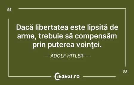 Dacă libertatea este lipsită de arme, ... Dacă libertatea este lipsită de arme, ...