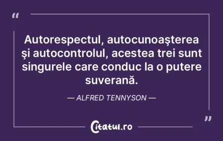 Autorespectul, autocunoaşterea şi auto...