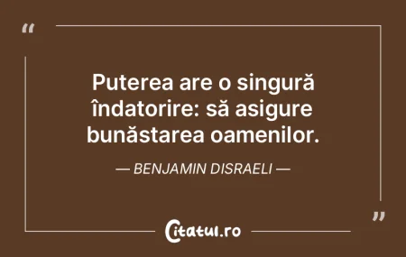 Puterea are o singură îndatorire: să ... Puterea are o singură îndatorire: să ...