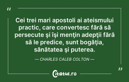 Cei trei mari apostoli ai ateismului pra...