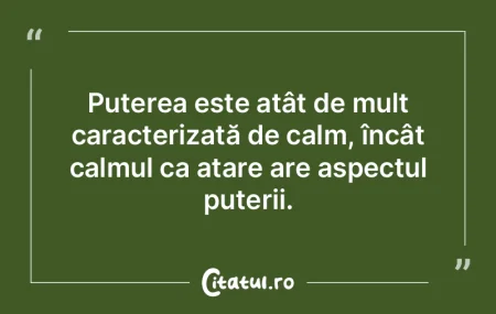 Puterea este atât de mult caracterizatÄ... Puterea este atât de mult caracterizatÄ...