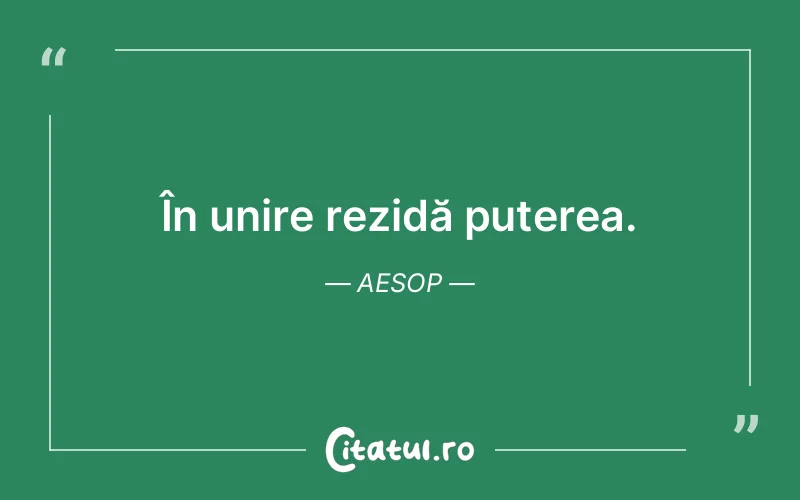 Citat Aesop - citate motivationale