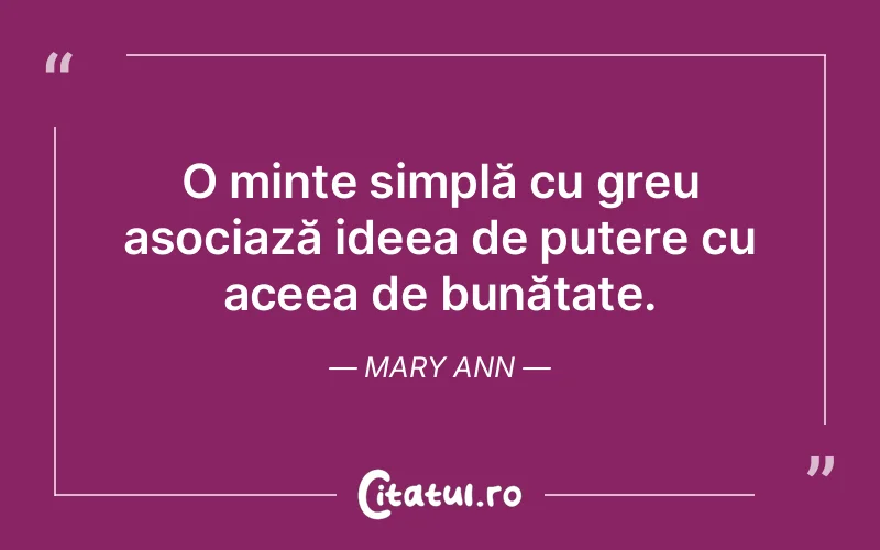 Citat Mary Ann - citate motivationale