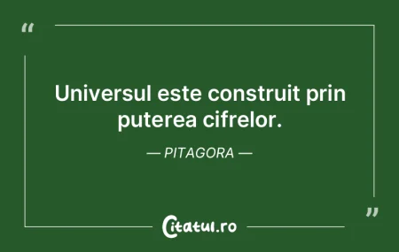 Universul este construit prin puterea ci... Universul este construit prin puterea ci...