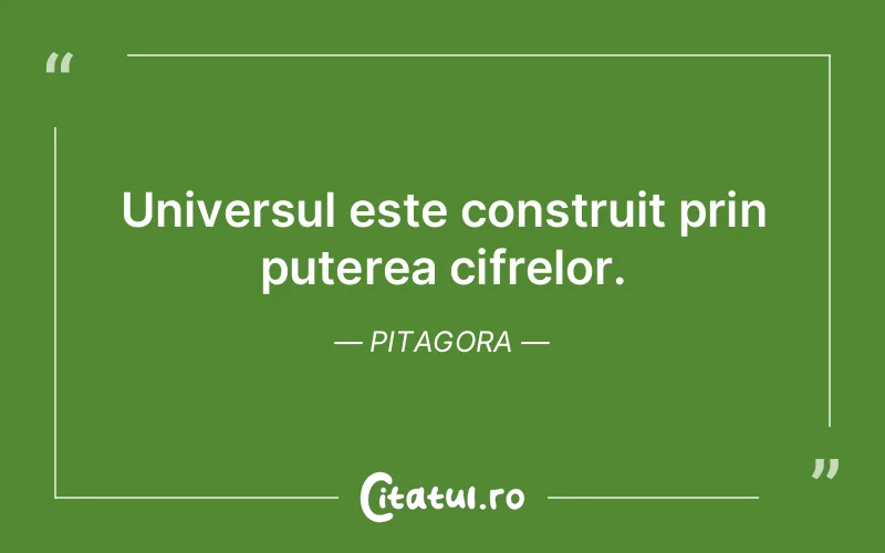 Citat Pitagora - citate motivationale