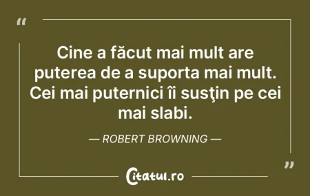 Cine a făcut mai mult are puterea de a ... Cine a făcut mai mult are puterea de a ...