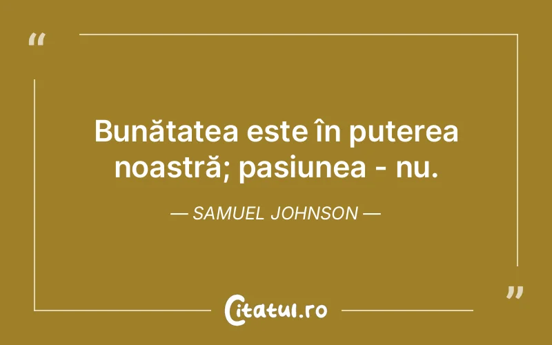 Citat Samuel Johnson - citate motivationale