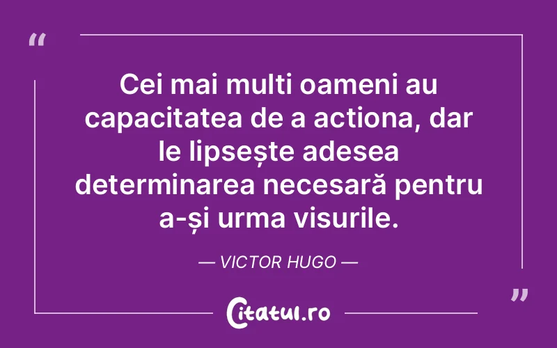 Citat Victor Hugo - citate motivationale