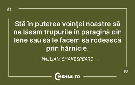 Stă în puterea voinţei noastre să ne... Stă în puterea voinţei noastre să ne...