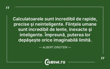 Calculatoarele sunt incredibil de rapide...