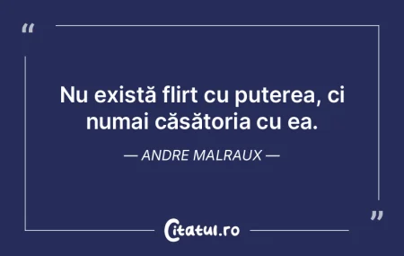 Nu există flirt cu puterea, ci numai cÄ... Nu există flirt cu puterea, ci numai cÄ...