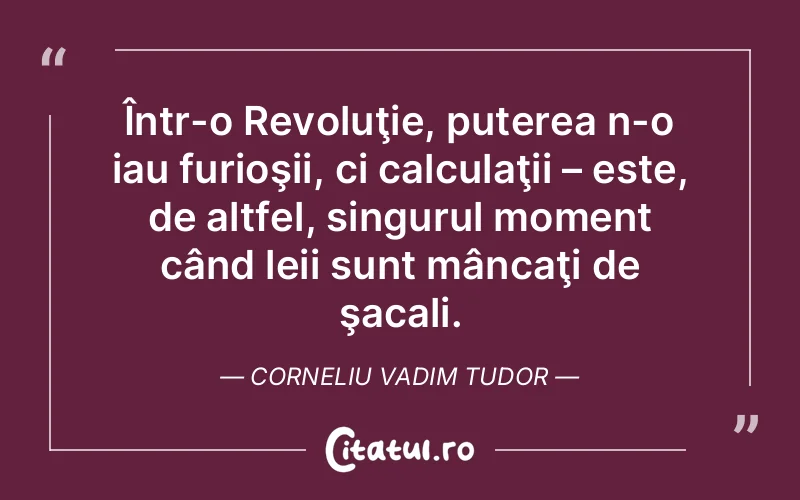 Citat Corneliu Vadim Tudor - citate motivationale