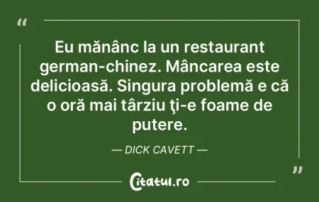 Eu mănânc la un restaurant german-chin... Eu mănânc la un restaurant german-chin...