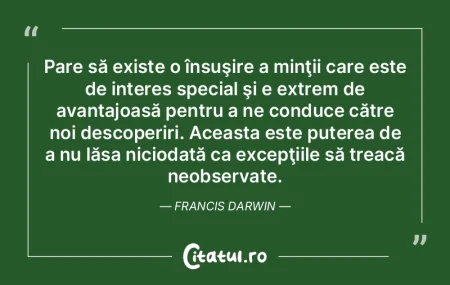 Pare să existe o însuşire a minţii c... Pare să existe o însuşire a minţii c...