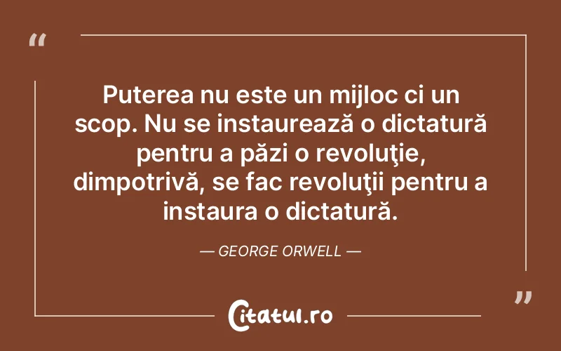 Citat George Orwell - citate motivationale