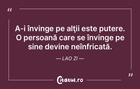 A-i învinge pe alţii este putere. O pe... A-i învinge pe alţii este putere. O pe...