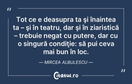 Tot ce e deasupra ta ÅŸi înaintea ta â€... Tot ce e deasupra ta ÅŸi înaintea ta â€...