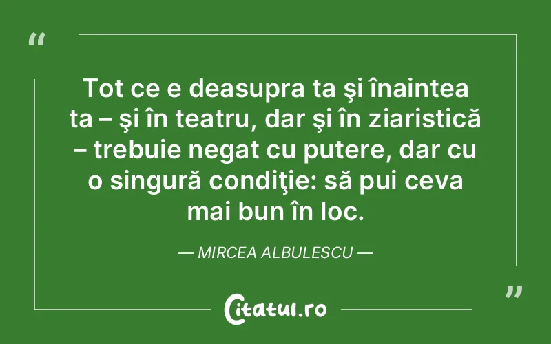 Citat Mircea Albulescu - citate motivationale