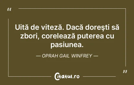 Uită de viteză. Dacă doreşti să zbo... Uită de viteză. Dacă doreşti să zbo...