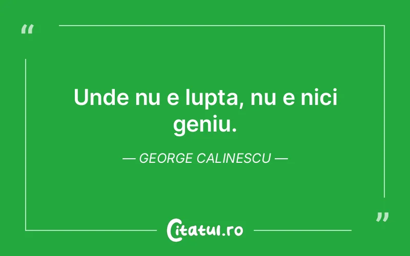 Citat George Calinescu - citate motivationale