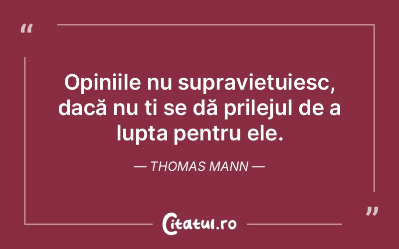 Citat Thomas Mann - citate motivationale