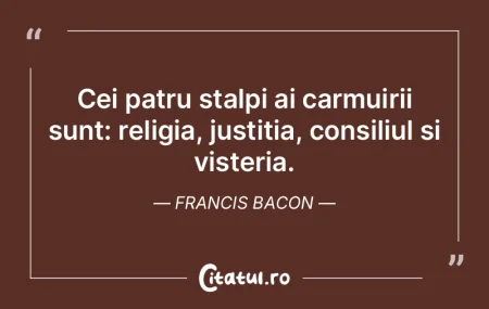 Cei patru stalpi ai carmuirii sunt: reli...