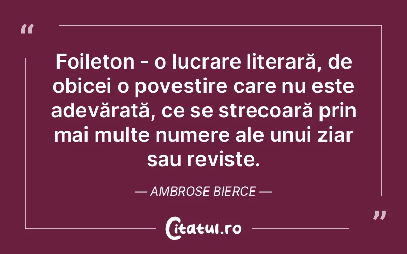 Citat Ambrose Bierce - citate motivationale