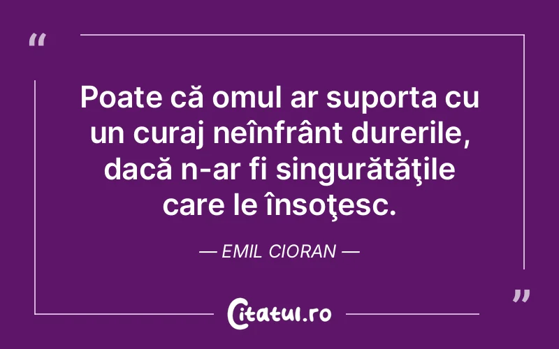 Citat Emil Cioran - citate motivationale