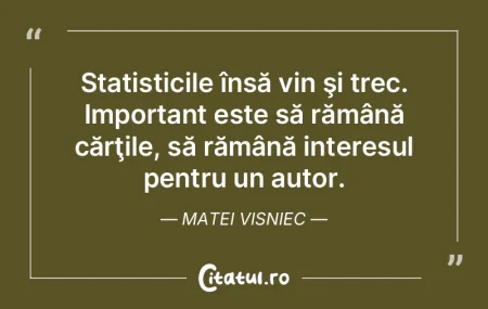 Statisticile însă vin şi trec. Import... Statisticile însă vin şi trec. Import...