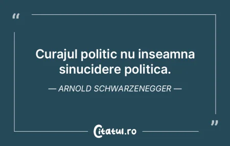 Curajul politic nu inseamna sinucidere p... Curajul politic nu inseamna sinucidere p...