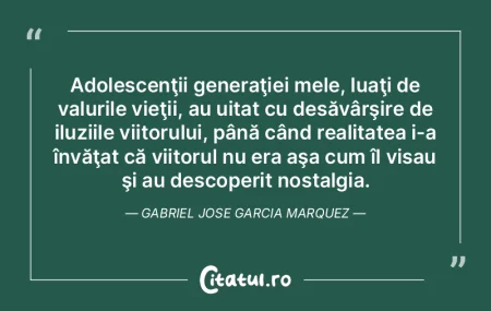 Adolescenţii generaţiei mele, luaţi d...