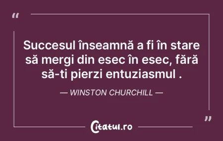 Succesul înseamnă a fi în stare să m... Succesul înseamnă a fi în stare să m...