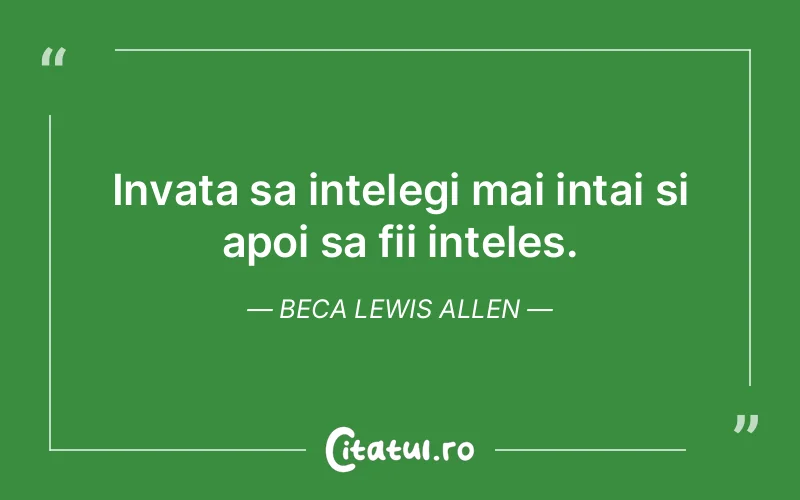 Citat Beca Lewis Allen - citate motivationale