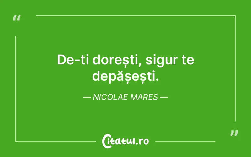 Citat Nicolae Mares - citate motivationale