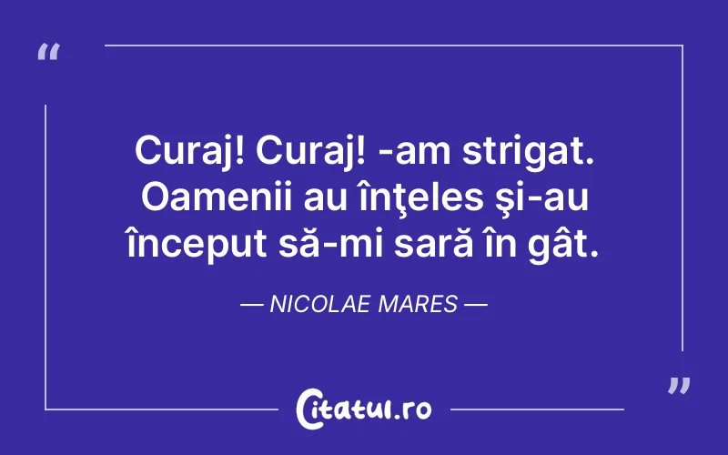 Citat Nicolae Mares - citate motivationale
