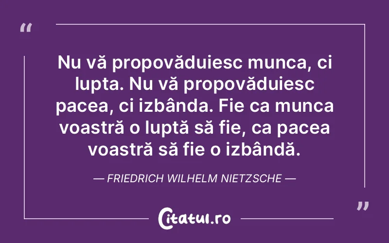 Citat Friedrich Wilhelm Nietzsche - citate motivationale
