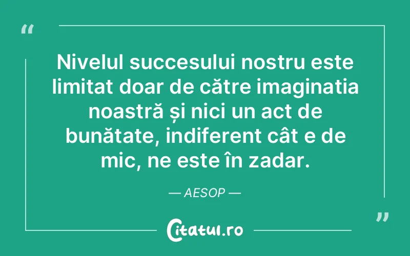 Citat Aesop - citate motivationale