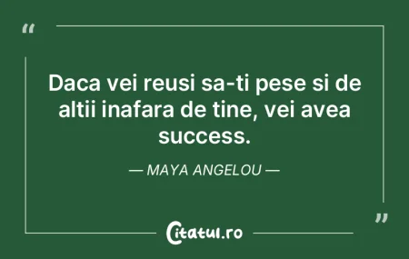 Daca vei reusi sa-ti pese si de altii in... Daca vei reusi sa-ti pese si de altii in...