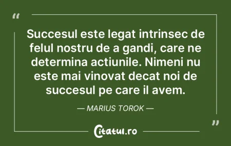 Succesul este legat intrinsec de felul n... Succesul este legat intrinsec de felul n...