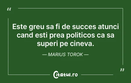 Este greu sa fi de succes atunci cand es... Este greu sa fi de succes atunci cand es...