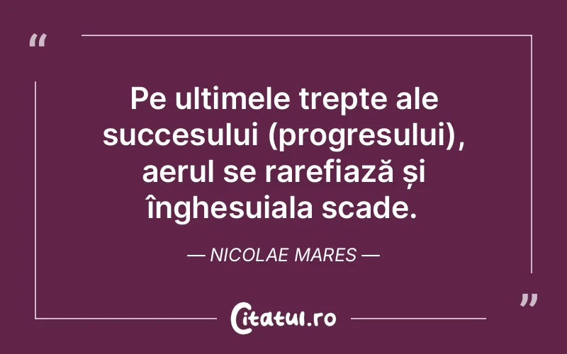 Citat Nicolae Mares - citate motivationale