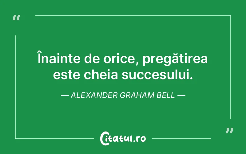Citat Alexander Graham Bell - citate motivationale