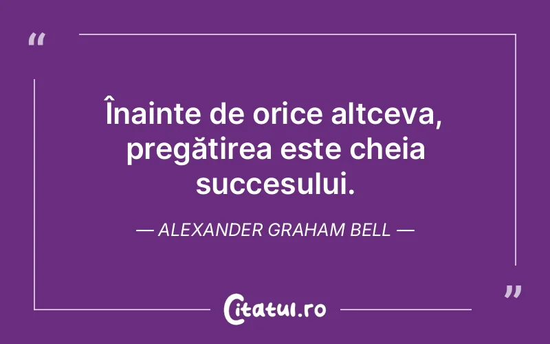 Citat Alexander Graham Bell - citate motivationale