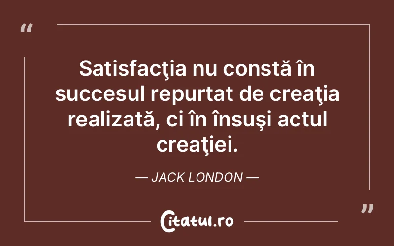 Citat Jack London - citate motivationale