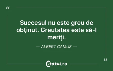 Succesul nu este greu de obţinut. Greut... Succesul nu este greu de obţinut. Greut...