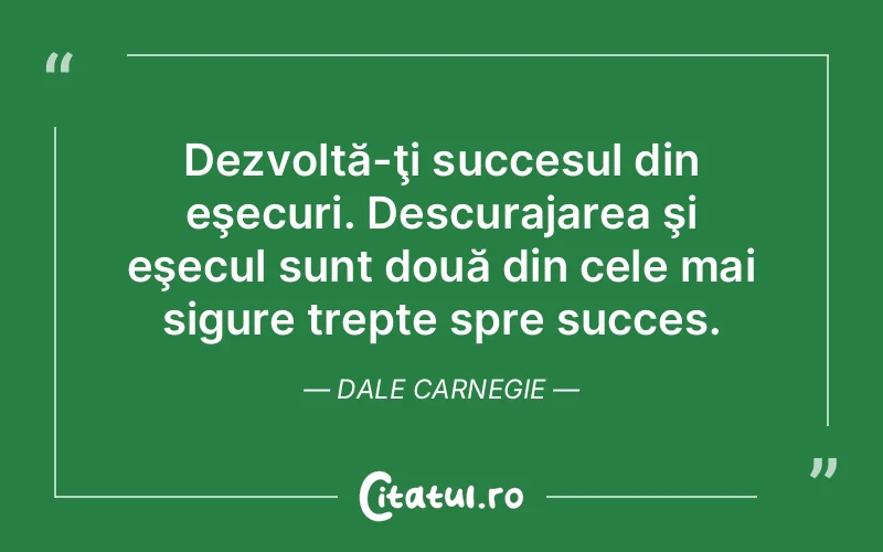Citat Dale Carnegie - citate motivationale